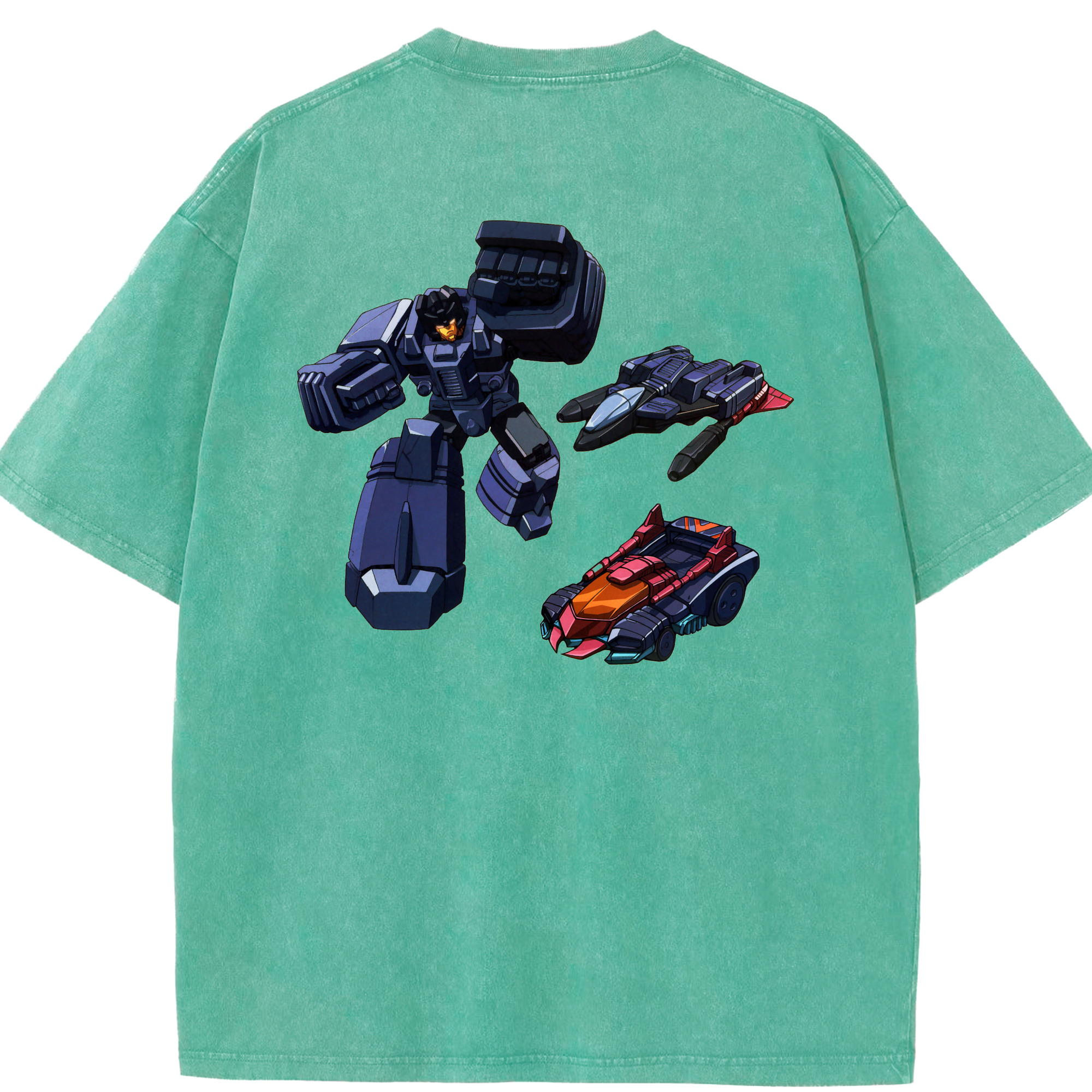 （画像用）  綿100% ヴィンテージ風 半袖Tシャツ（背面プリント）